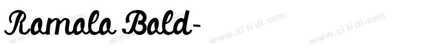Romolo Bold字体转换